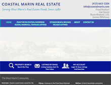 Tablet Screenshot of coastalmarin.com